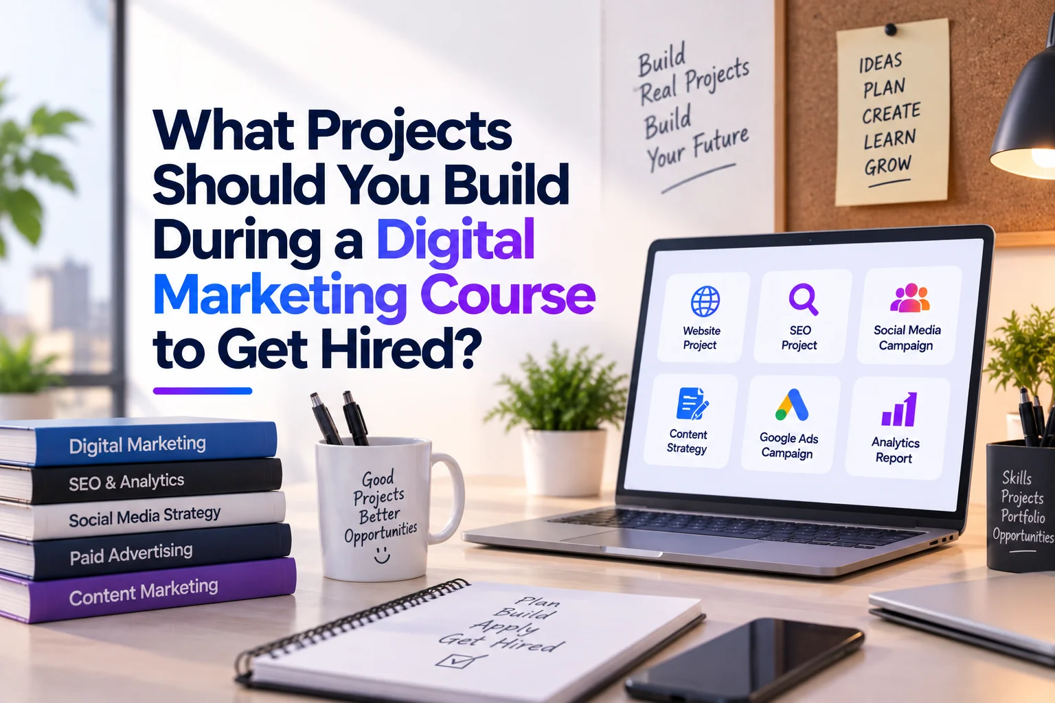 What Projects Should You Build During a Digital Marketing Course to Get Hired?
